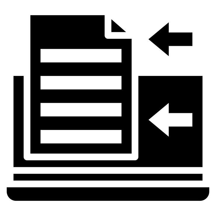 Vector importeer data icon vector afbeelding kan worden gebruikt voor business onboarding