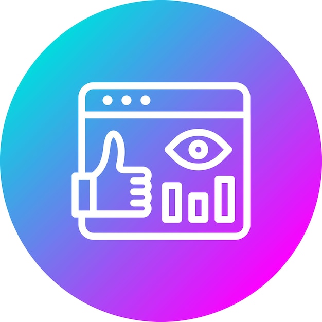 Impression Rate vector icon Can be used for Digital Marketing iconset