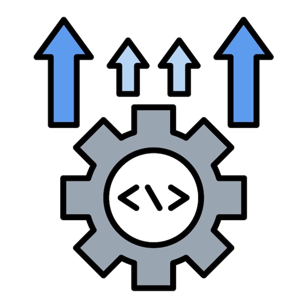 Vector improvement flat illustration