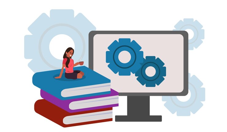 Vector improving learning as job educational qualification raise tiny person concept