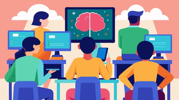 In een klaslokaal gebruiken studenten brain-computer interfaces om examens af te leggen die meer