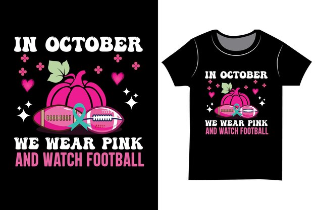 In oktober dragen we een roze T-shirt voor het bewustzijn van borstkanker.