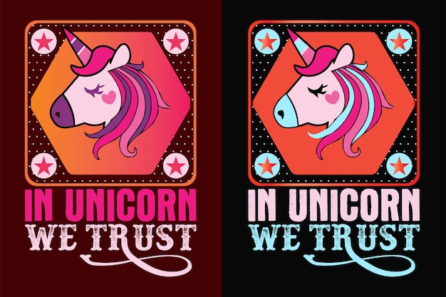 In Unicorn We Trust Unicorn Squad 애니멀 러버 셔츠 My Spirit Animal