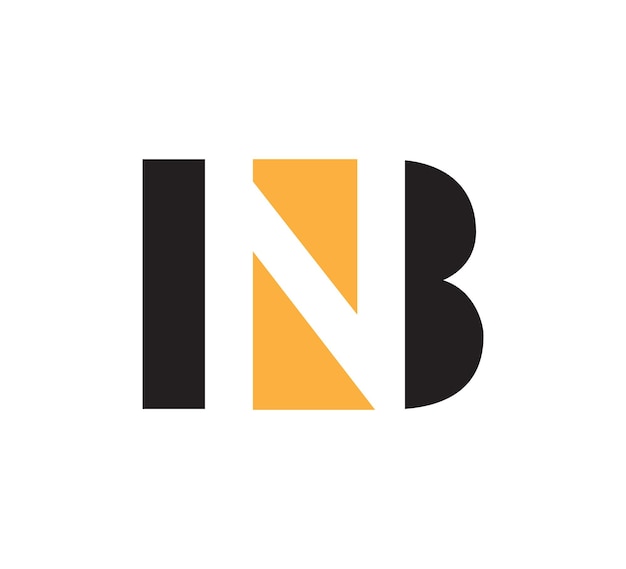 Векторный шаблон логотипа INB