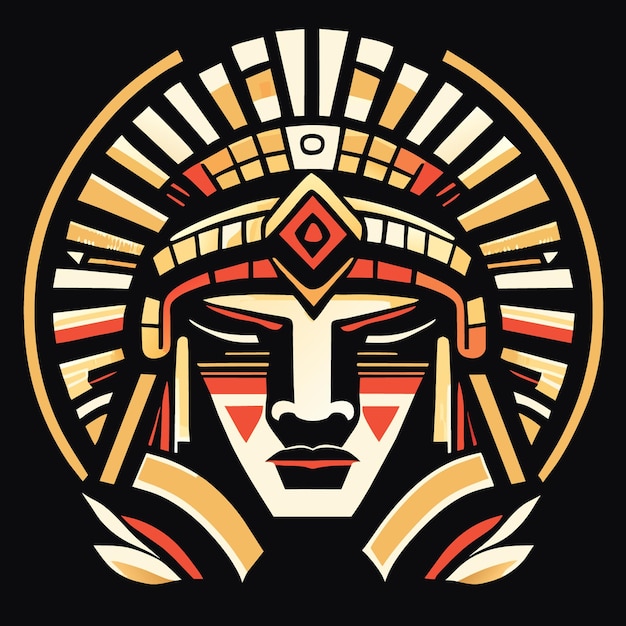 Inca's Gaze TShirt Design Celebrating Ancient Faces