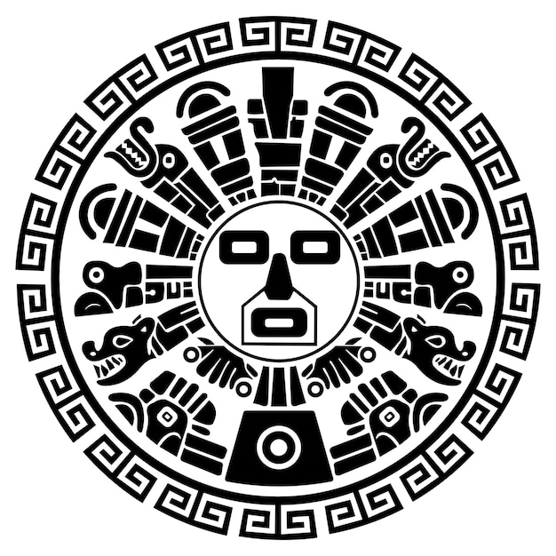 ベクトル インカの太陽神インティ