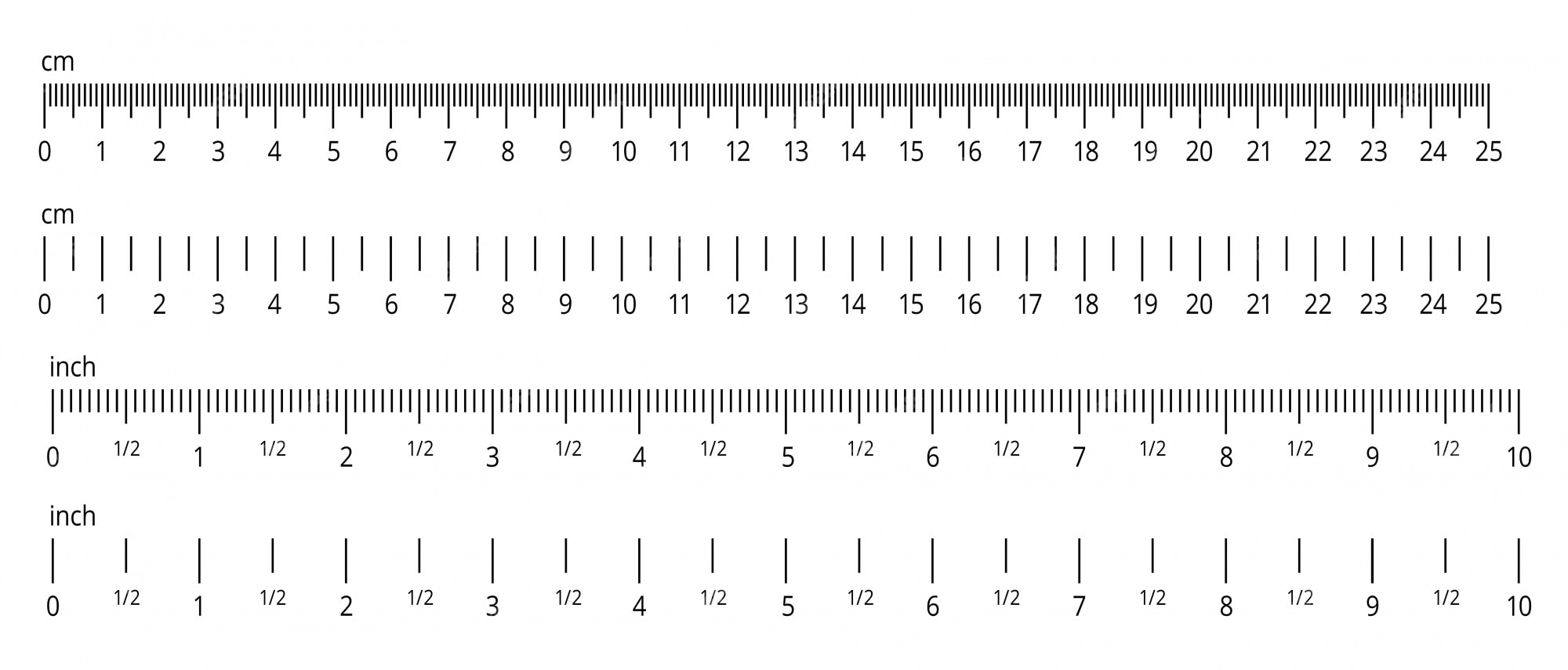 Escala 1 16 en centimetros