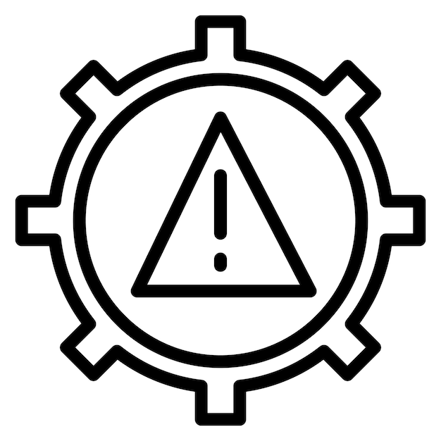 Immagine vettoriale dell'icona di gestione degli incidenti può essere utilizzata per cyberpunk
