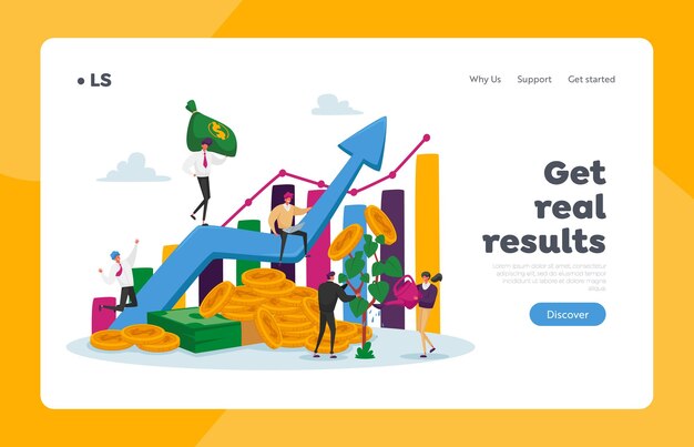 Income growth landing page template