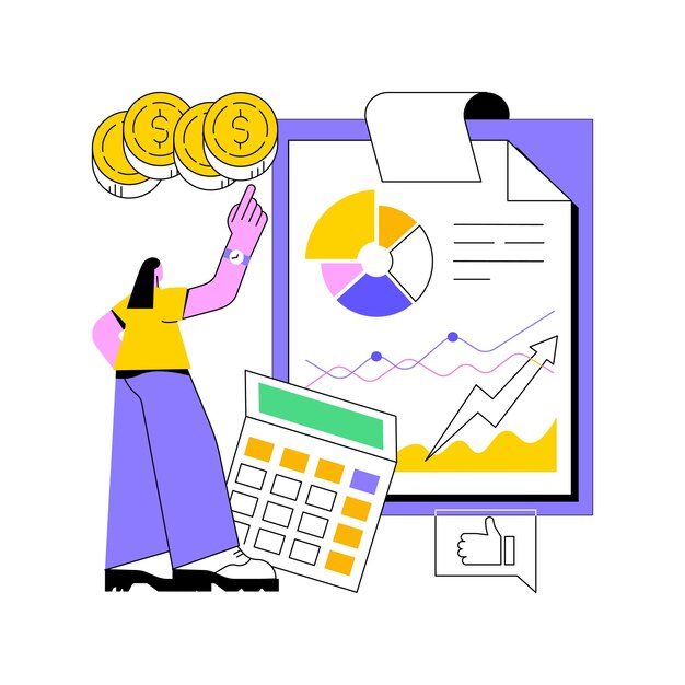 Income statement abstract concept vector illustration