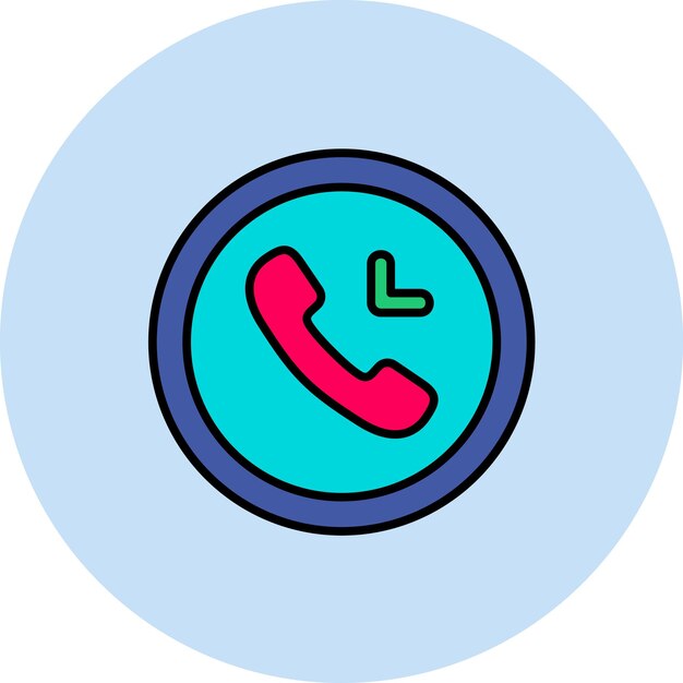 Vector incoming call flat illustration