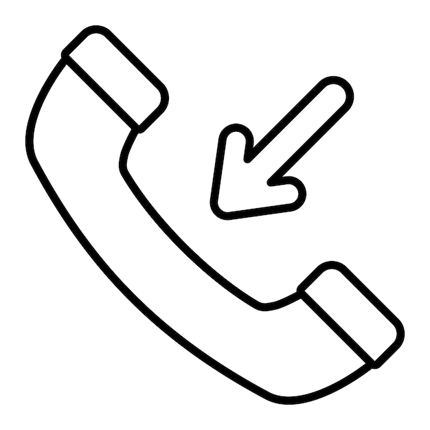 Vector incoming call icon