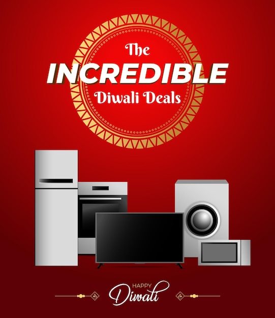 The incredible diwali deals post diwali sale in gradient style