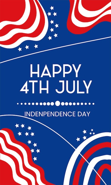 독립 기념일 배경 7월 4일 미국