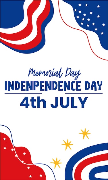 Sfondo del giorno indipendente 4 luglio stato unito d'america