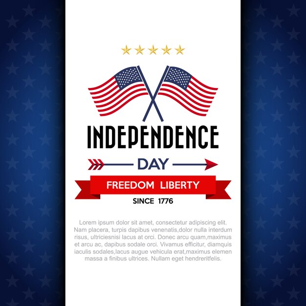 Independce day design element