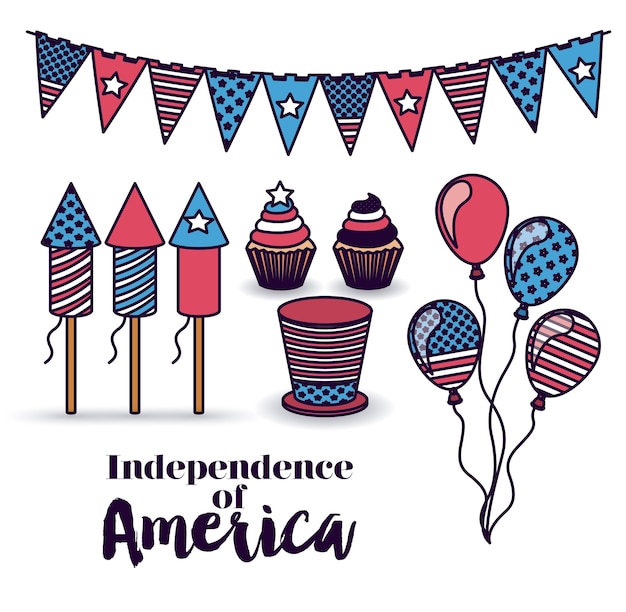 Vector independence of america design