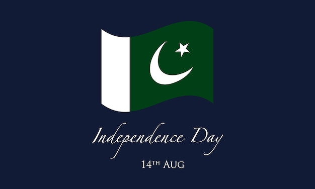 Independence Day 14th August Pakistan Patriotism holiday template for banner card poster background