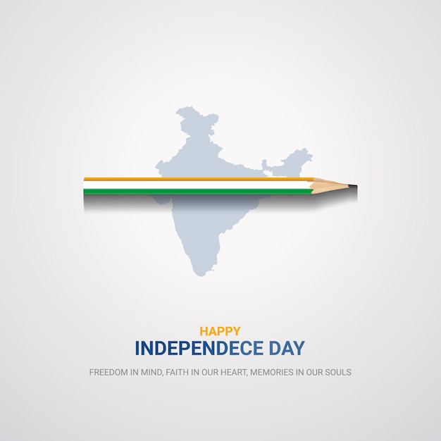 Independence Day 15 August vector design