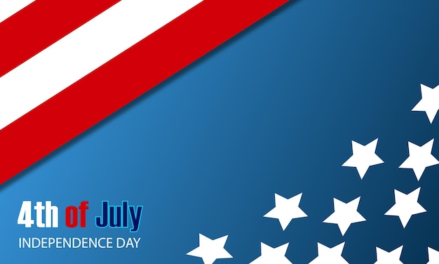 Independence day 4 th july happy independence day of usa background vector