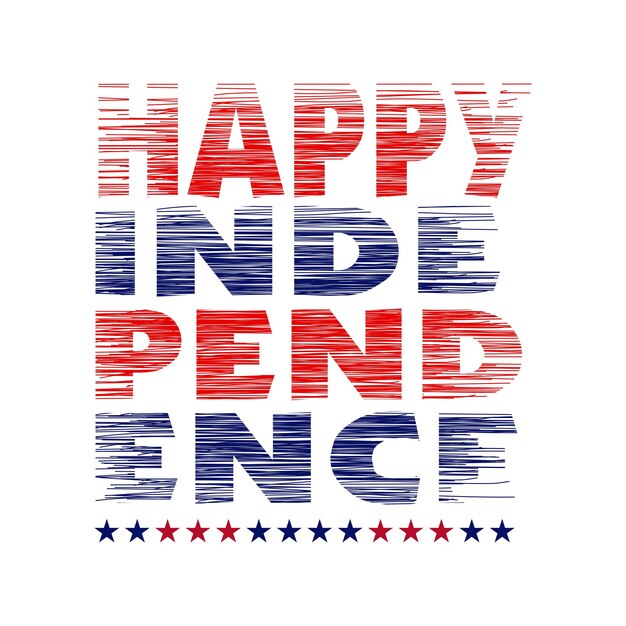 Vector independence day 4th of july design typography vector design text illustration poster banner flyer postcard sign t shirt graphics print etc