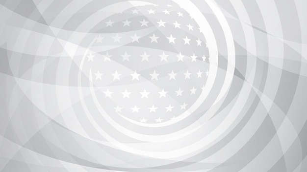 회색 색상의 미국 국기 요소가 있는 독립 기념일 추상적인 배경
