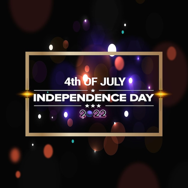 Independence day background with us