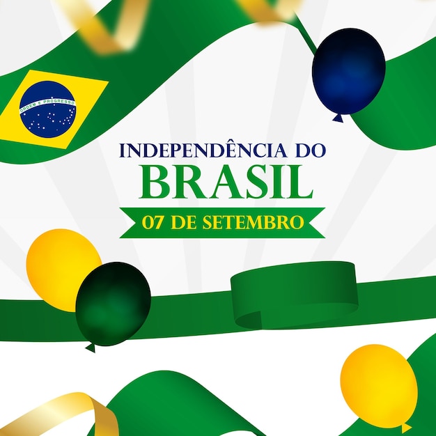 Vector independence day of brazil