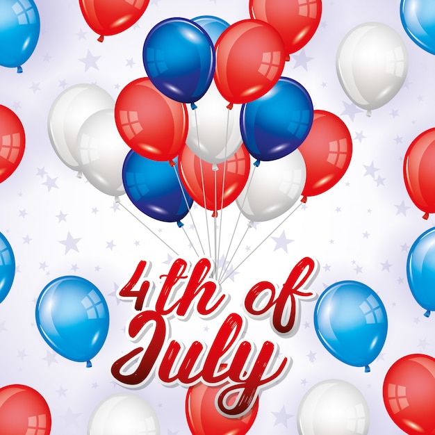 Vector independence day card