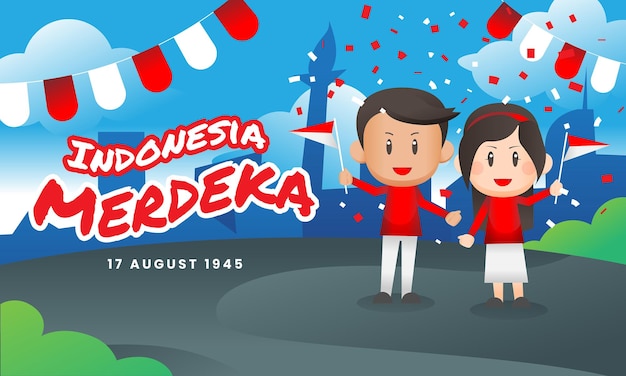 Independence day celebrate of merdeka