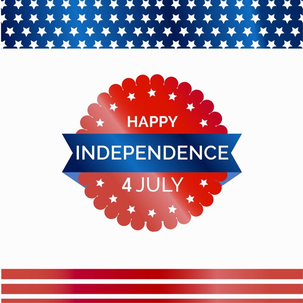 Vector independence day celebration beautiful post editable