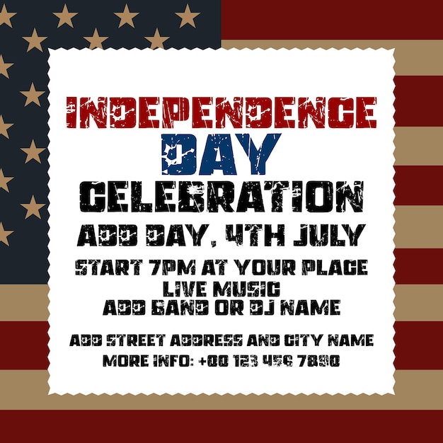 independence day celebration flyer