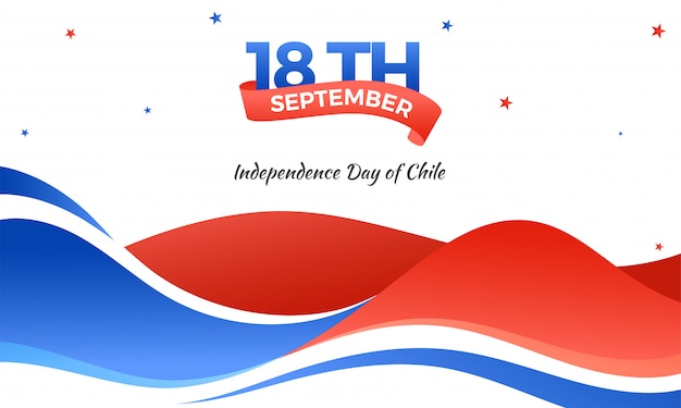 Independence day of chile background design.