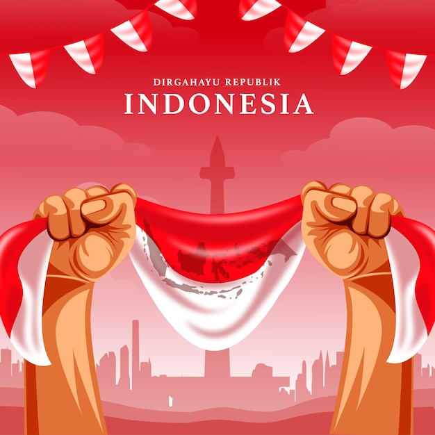 Independence day Dirgahayu Kemerdekaan Republik indonesia