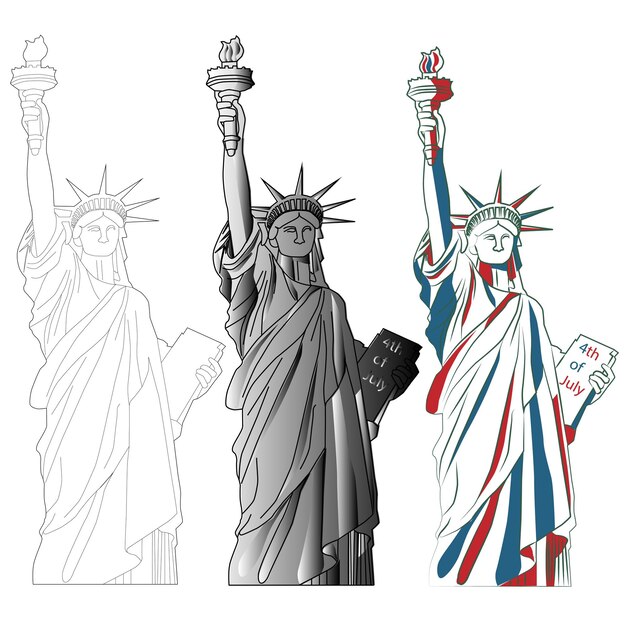 Vector independence day fourth of july vector illustration design concept for celebration shopping discount