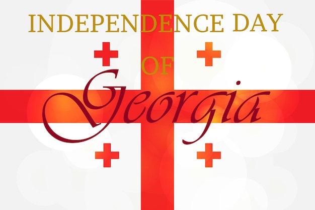 Vettore giorno dell'indipendenza della georgia