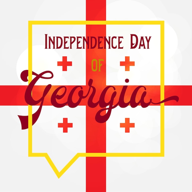 Vector independence day of georgia