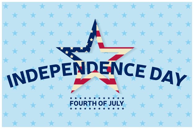 Independence day greeting card flyer Independence day poster Patriotic banner for website template