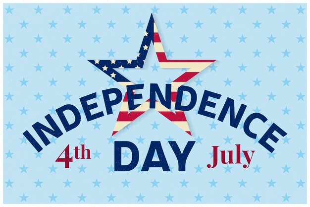 Independence day greeting card flyer Independence day poster  Vector illustration