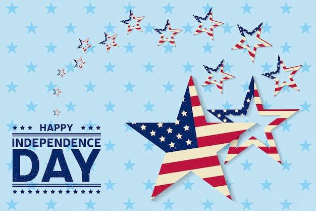 Vector independence day greeting card flyer independence day poster