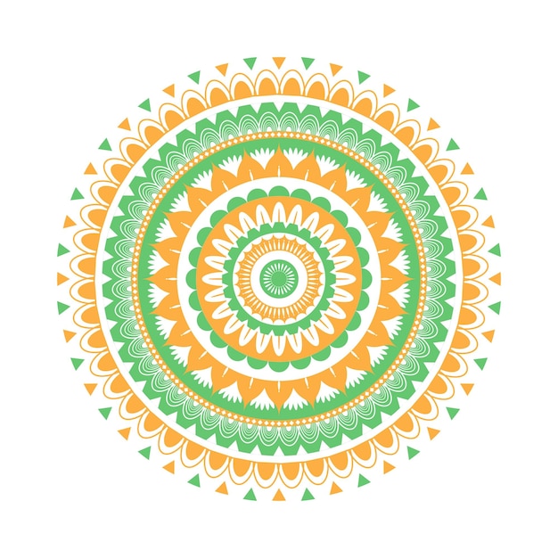 Giorno dell'indipendenza india mandala design