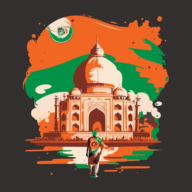 Векторный дизайн Дня независимости Индии