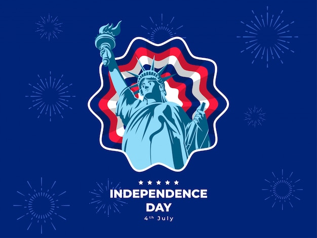 Vector independence day liberty