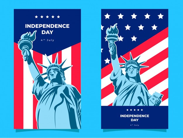 Vector independence day liberty 