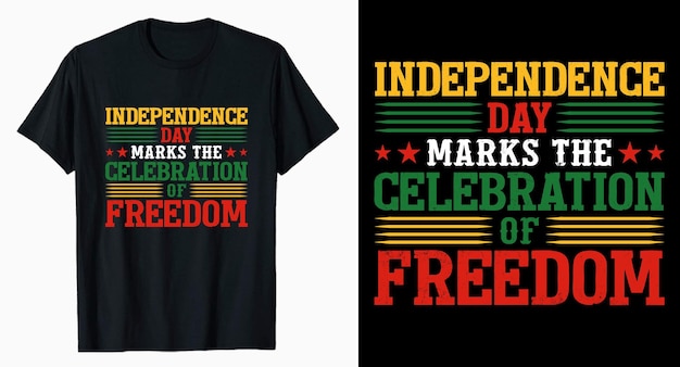 Independence day marks the celebration Juneteenth Tshirt Design