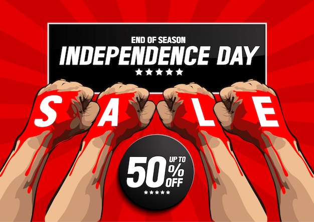 Vector independence day sale