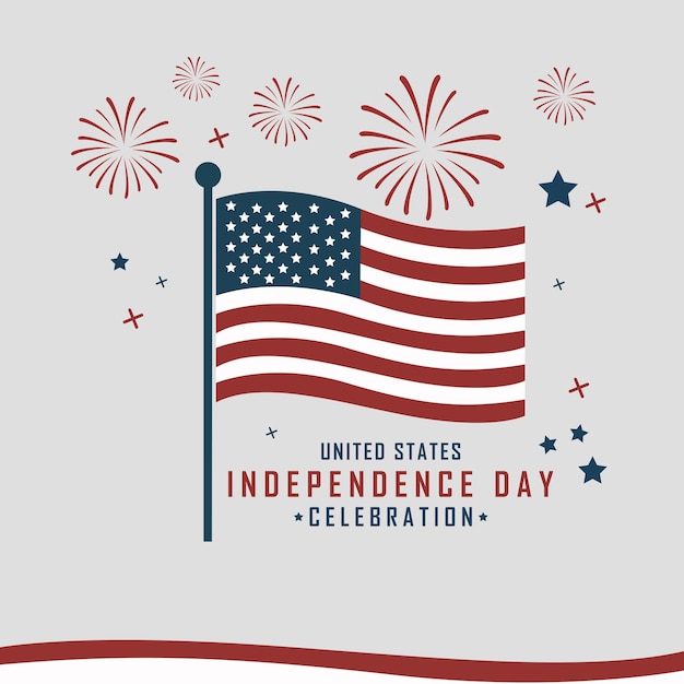 アメリカ合衆国の独立記念日と花火の星