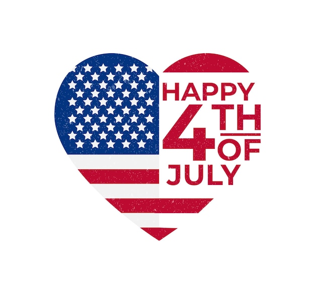 independence day of the usa 4 th july vector