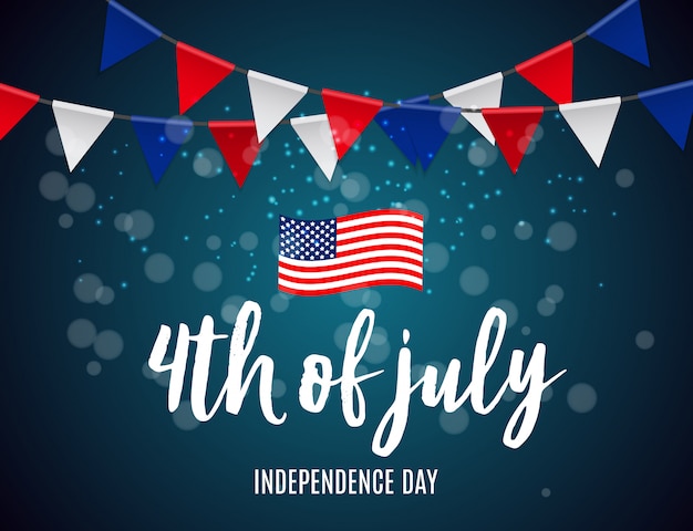 Vector independence day in usa   can be used as banner or poster