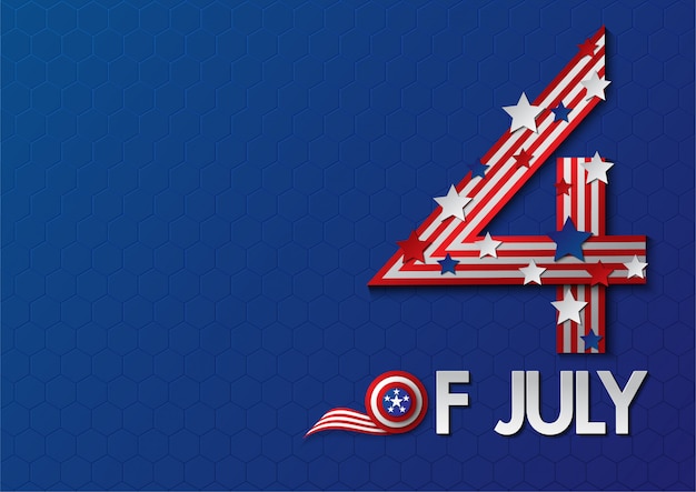 Vector independence day usa celebration banner template .